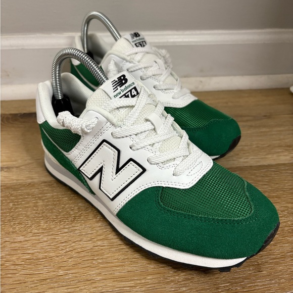 New Balance Shoes - New Balance Classic 574 Style Sneakers in Classic Pine Green & White